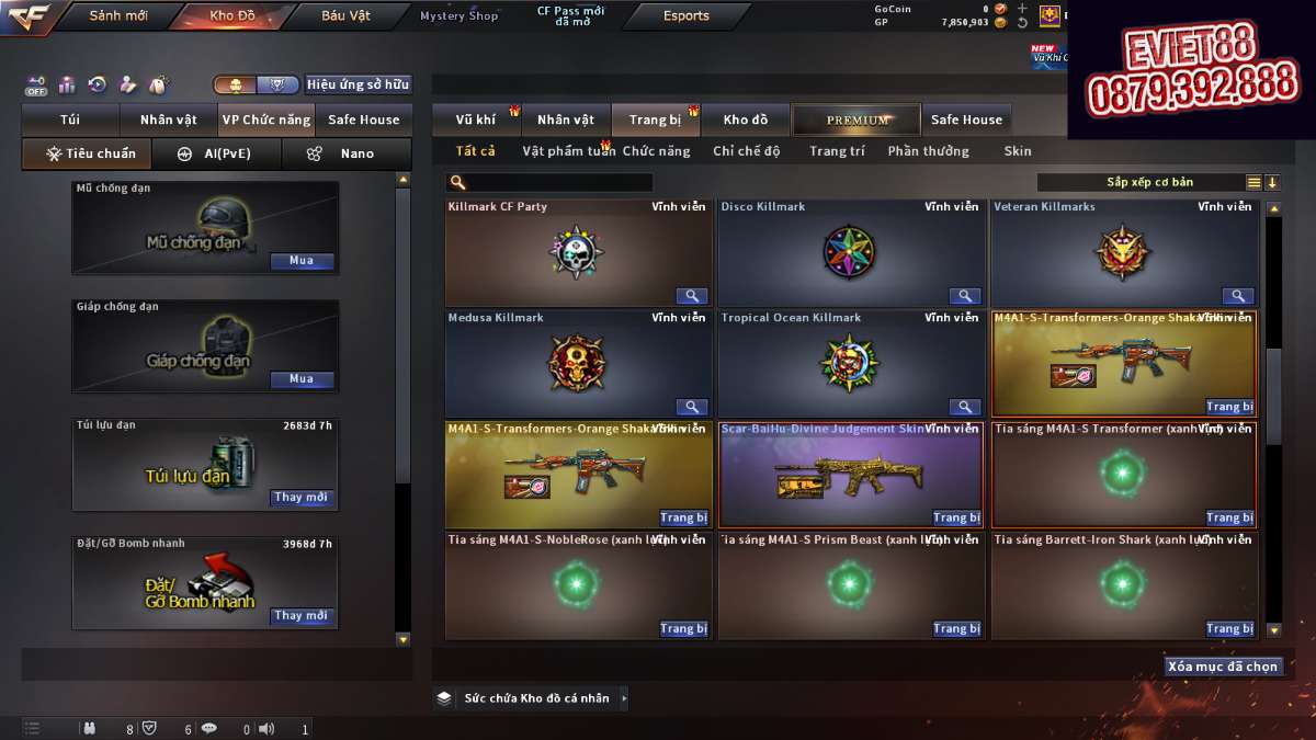 shop acc cf uy tin gia re